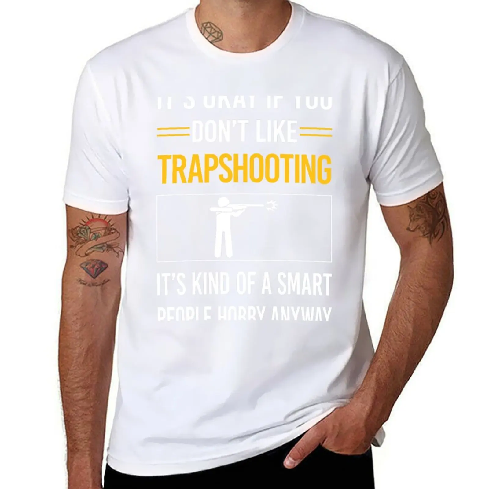 

Funny Smart People Trapshooting Trap Shooting Clay Target Shooting T-Shirt anime tshirt men t shirt cotton 100% T-Shirt