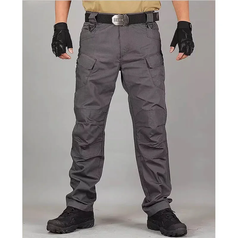 

Paratrooper pants trendy spring and autumn functional wind charging long pants men's ankle binding outdoor hiking workwear quick