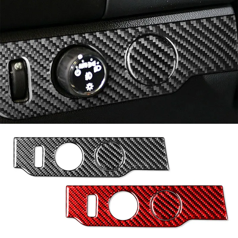 

Carbon fiber interior car left side headlight switch sticker protection decoration for Chevrolet Kurlander 20015 2016 2017-2023