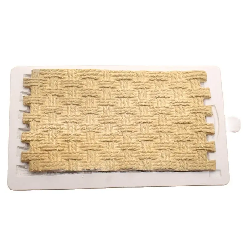 DIY Lace mat Silicone Mold Needle Knitting Wool Texture Fondant Cake Decorating Sugar Craft Flower baking Mold M147