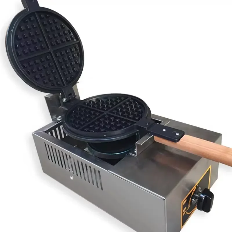 Mini Stainless Steel Waffle Maker Single Household Gas Iron Baker Portable Non Stick Pancake Machine Kitchen Cooking Tool