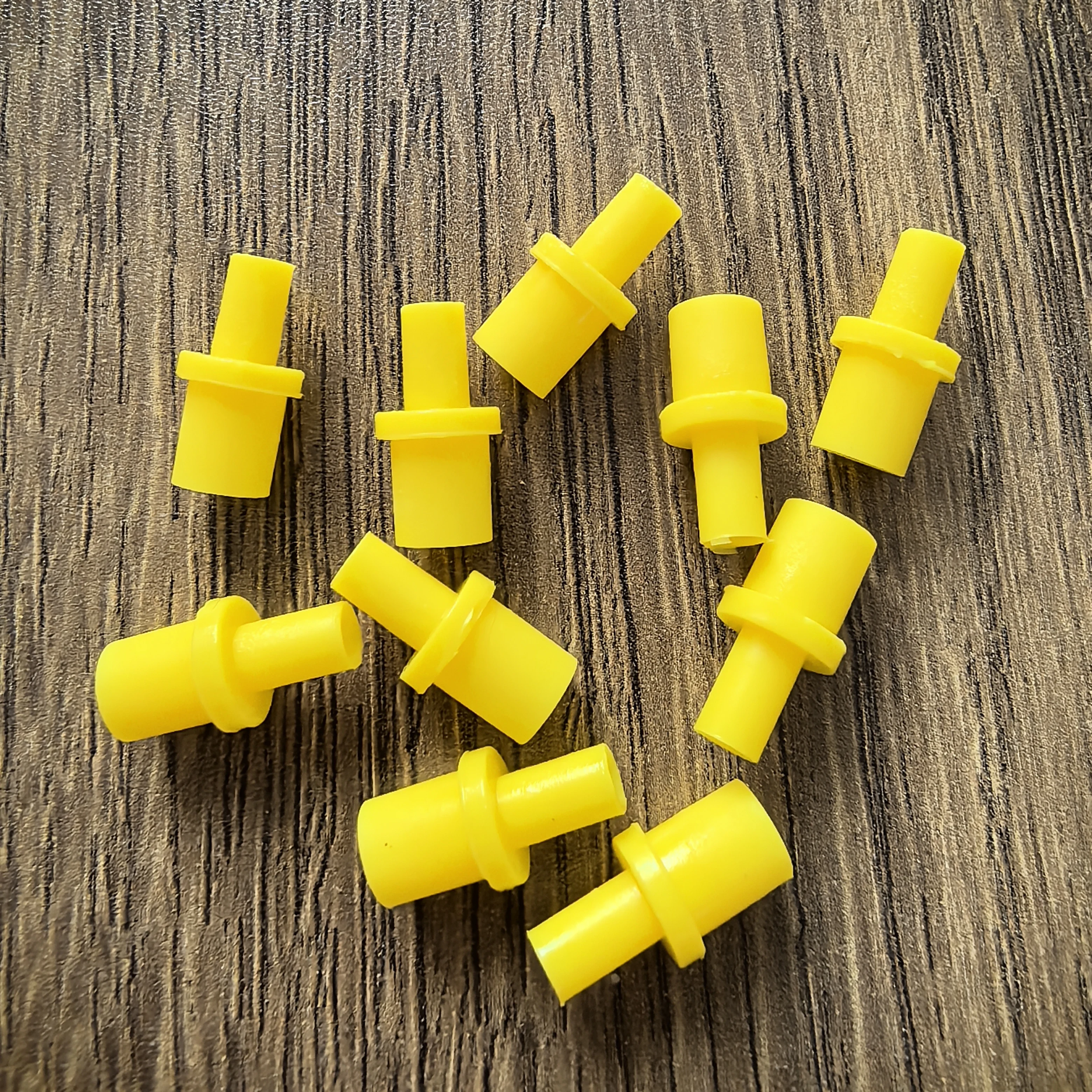 20PCS Syringe Silicone Soft Yellow Pumping Air Hollow Joint Part Rubber Connector Ciss Inkjet Cartridge Cleaning Clean Tool