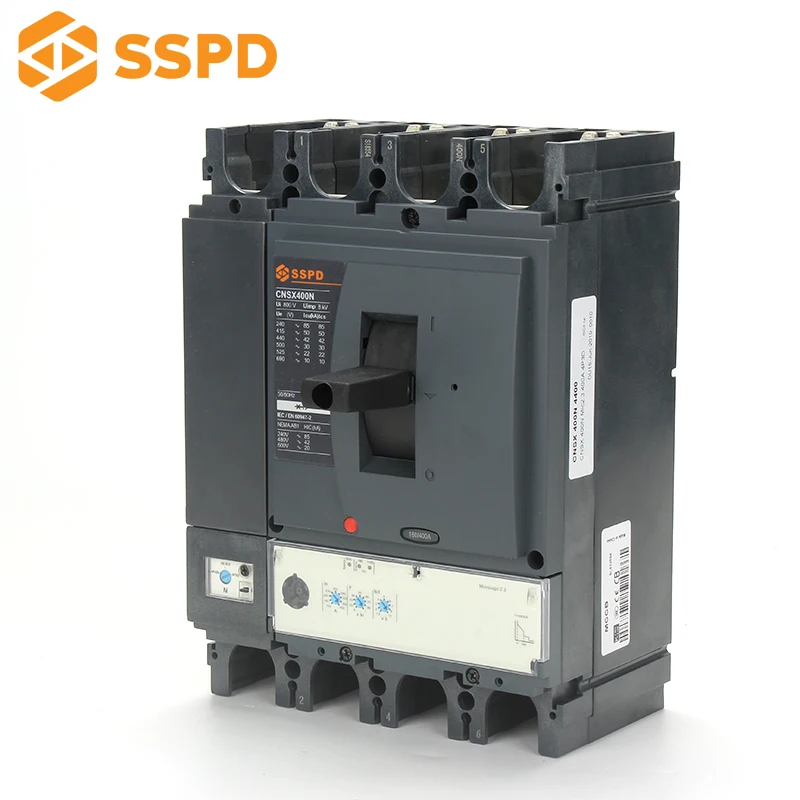 MSCNSX 4P 400A SSPD MCCB AC Moulded Case Circuit Breaker