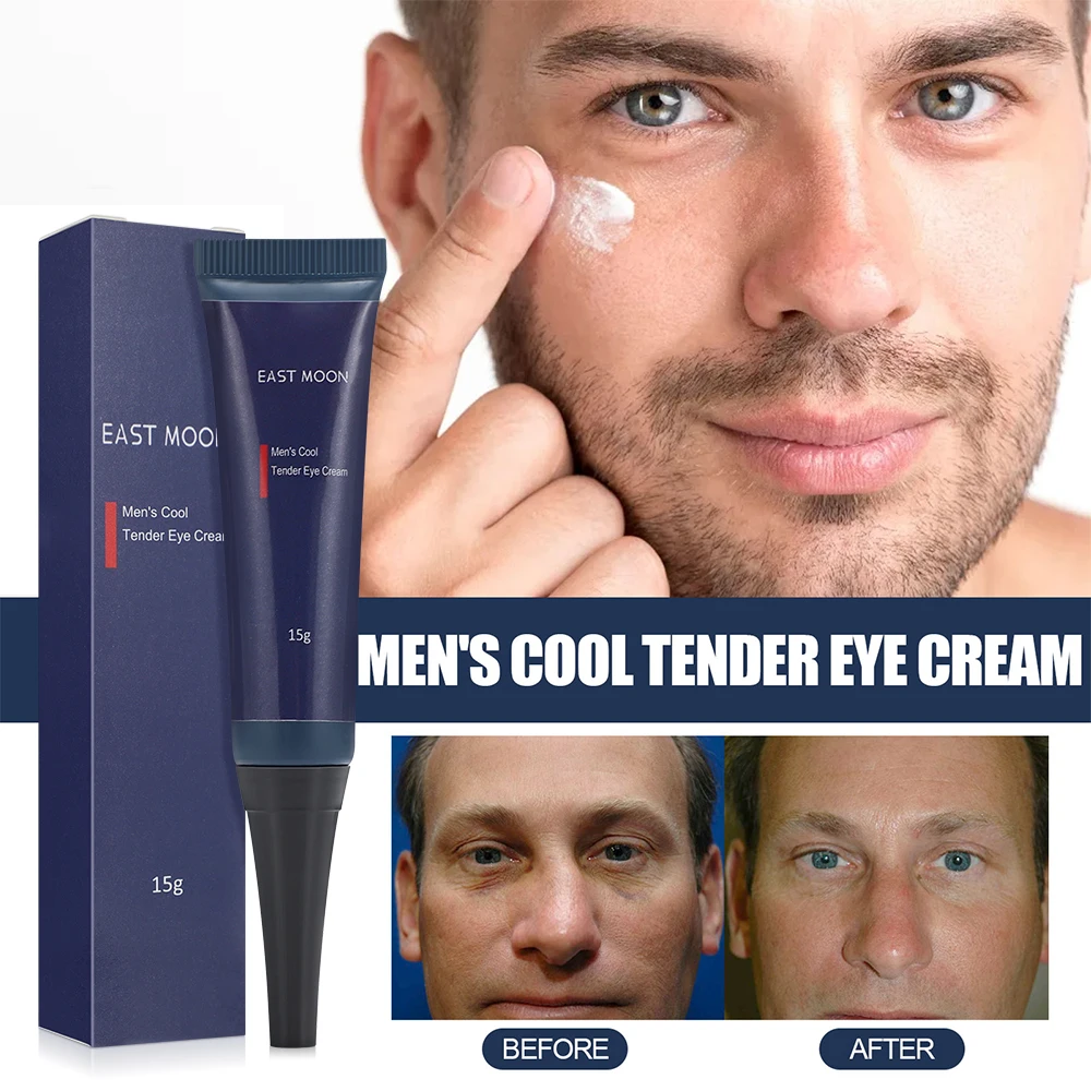 Retinol Eye Cream for Men, Reduz a aparência de linhas finas, Anti envelhecimento, Remover círculo escuro, Lifting Eye Bags