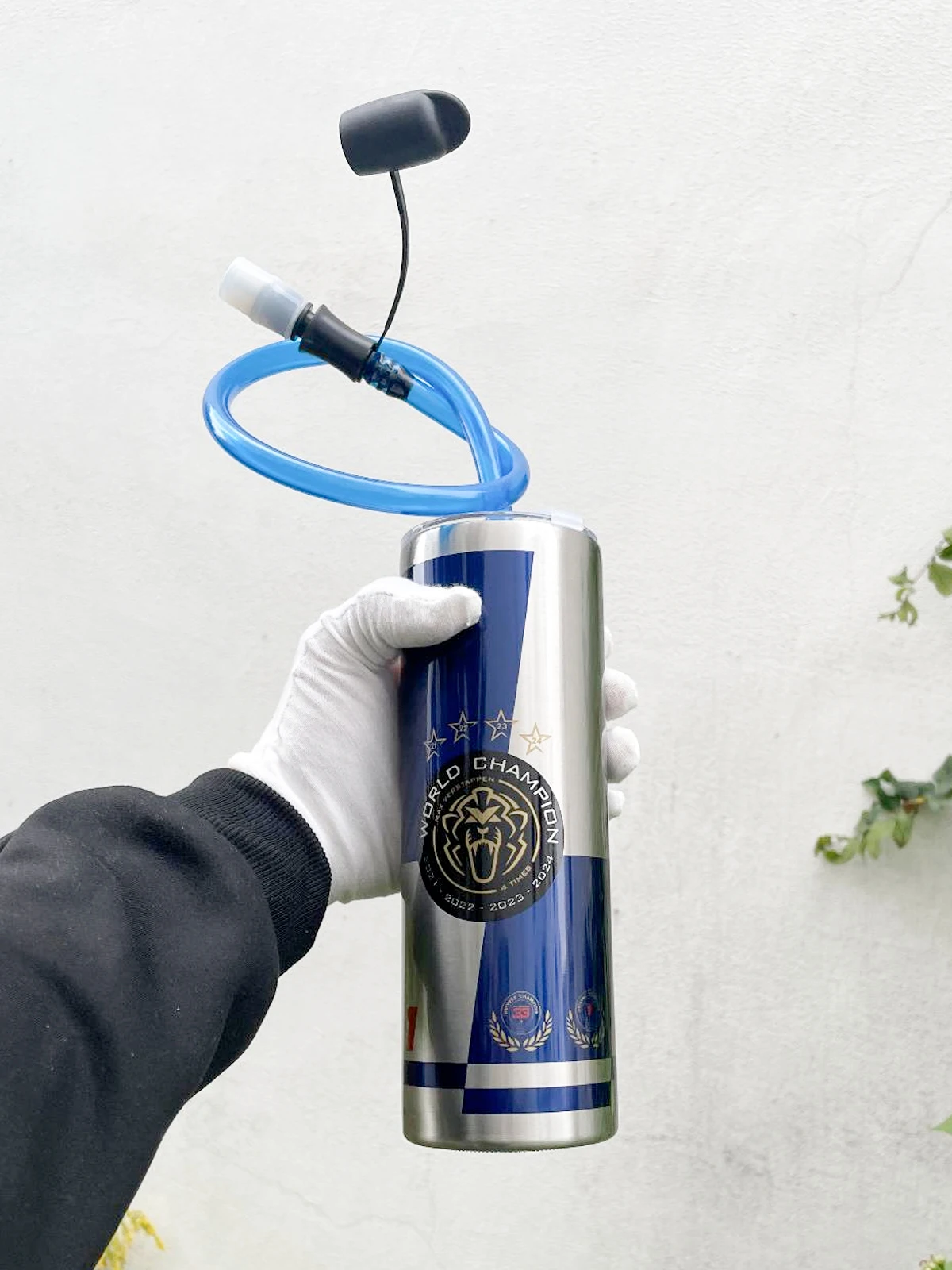 

Четырехразовая бутылка для воды Max Verstappen Champion Formula 1, изолированная бутылка для воды из нержавеющей стали Verstappen, коллаборационное издание