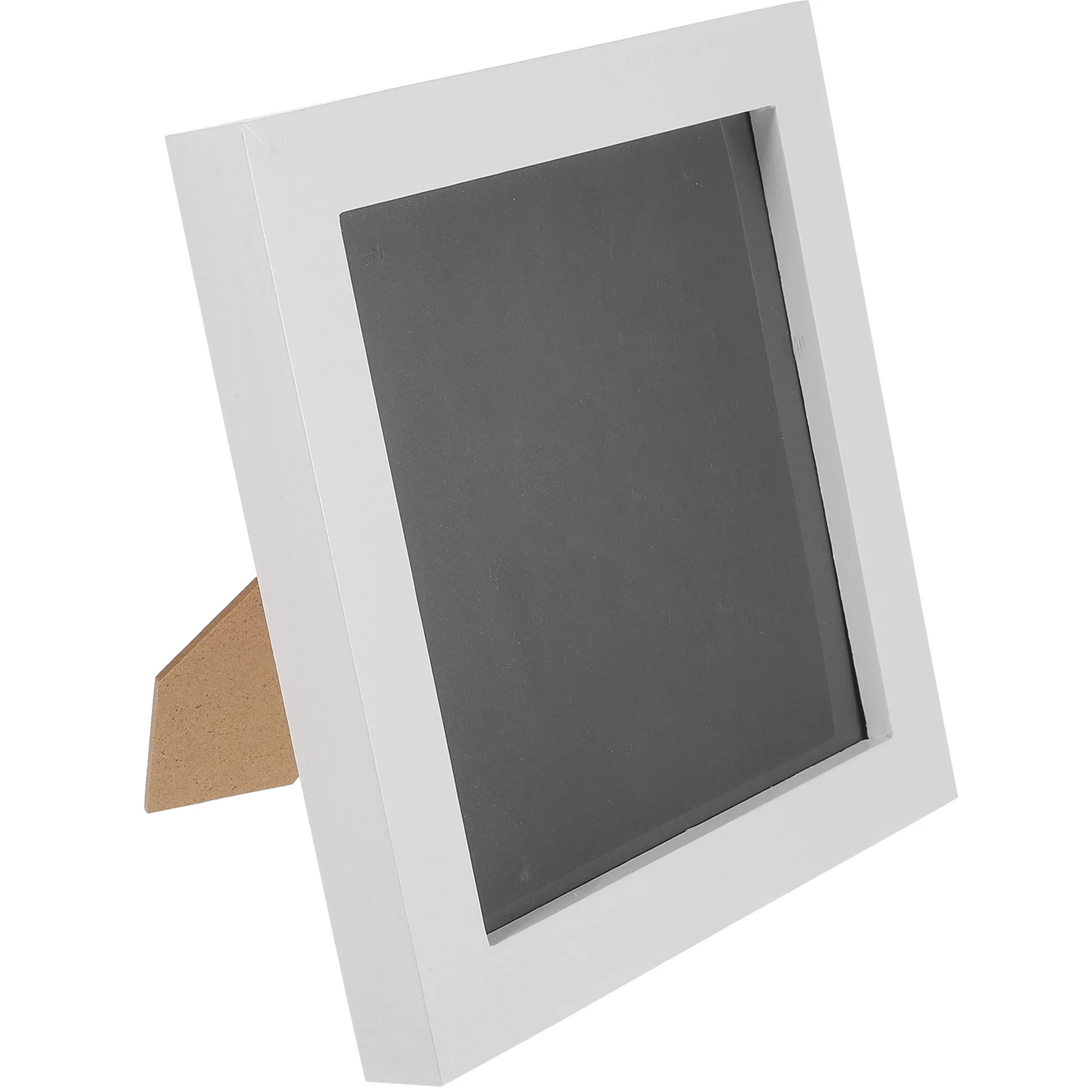 

Framed Storage Box Cover Frames Record Wooden The Album Vinyl for Records Display White