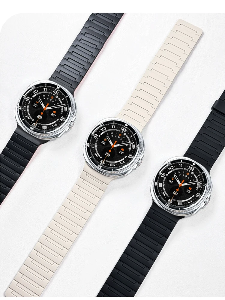 Magnetic Bracelet for Samsung Galaxy Watch 8 9 Band 40mm 44mm 8 Clasic 46mm Silicone Correa Wristband Galaxy Watch Accessories