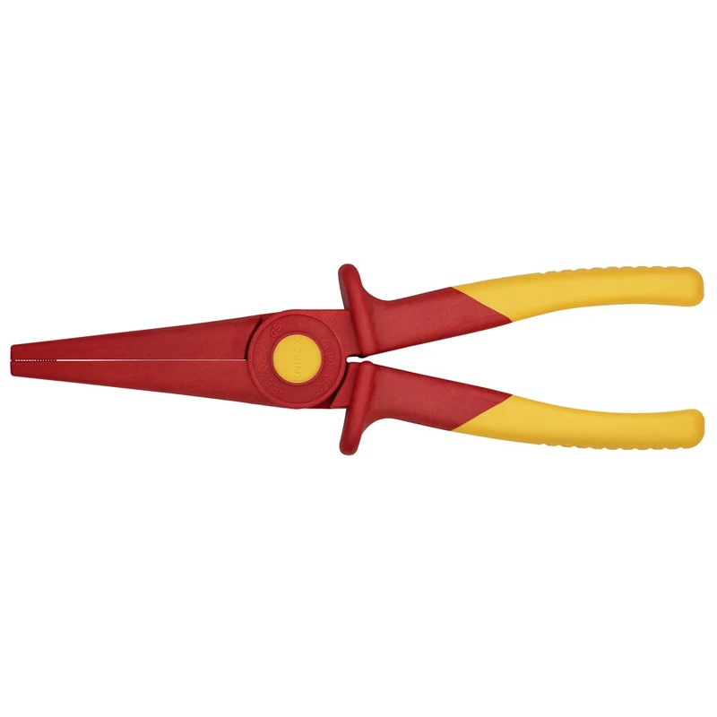 Imagem -03 - Knipex Ferramentas 98 62 02 Alicate Plástico Nariz Liso 1000v Isolado Snipe Longo Nariz Alicate