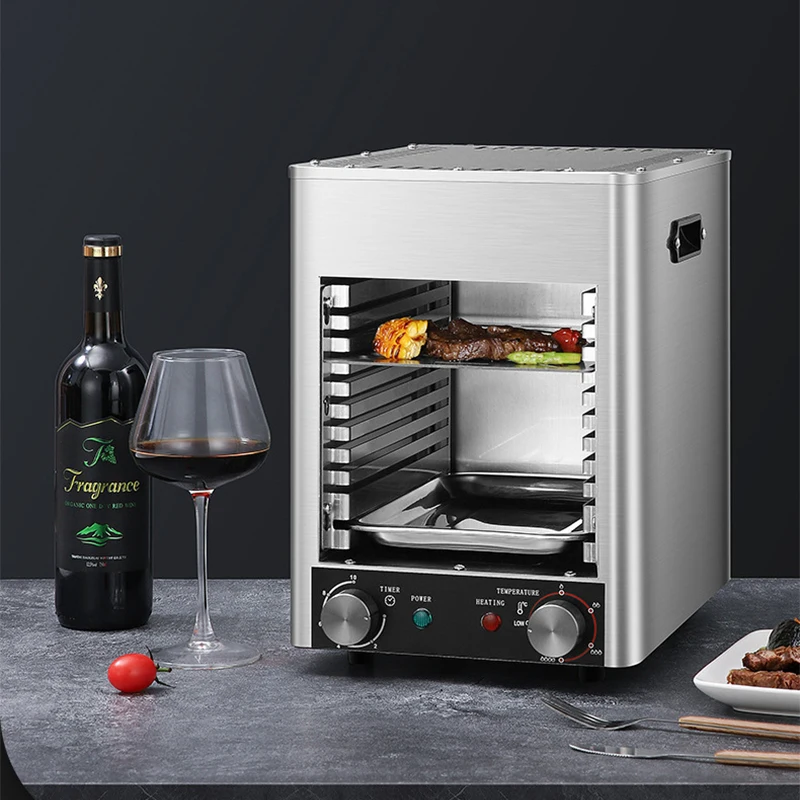 800℃ Commercial Electric Oven Machine Fully Automatic Frying Steak Machine 220V Electric Steak Grill Machine