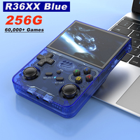 BOYHOM 256G R36XX Hand-held Game Consoles Video player 3.5-inch IPS 640*480 Screen Retro Game Player 3000 mAh128G/64G Games
