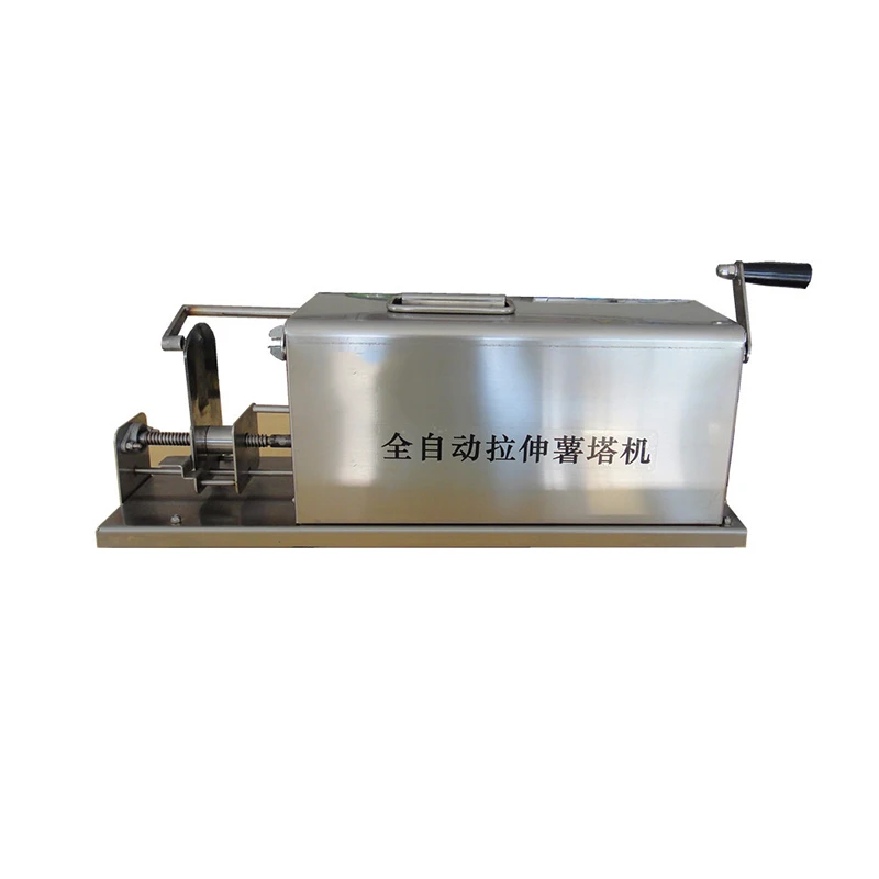 Automatic Stretch Stainless Steel Potato Slicer Chips Cutter Tornado Potato Machine Spiral Twisted Potatoes On A Stick