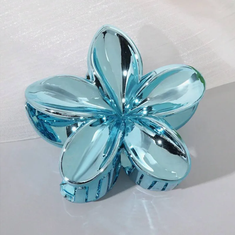 1 Pcs Fashion Dopamine Shiny Egg Flower Hair Claws For Women Girls Party Hair Accessories