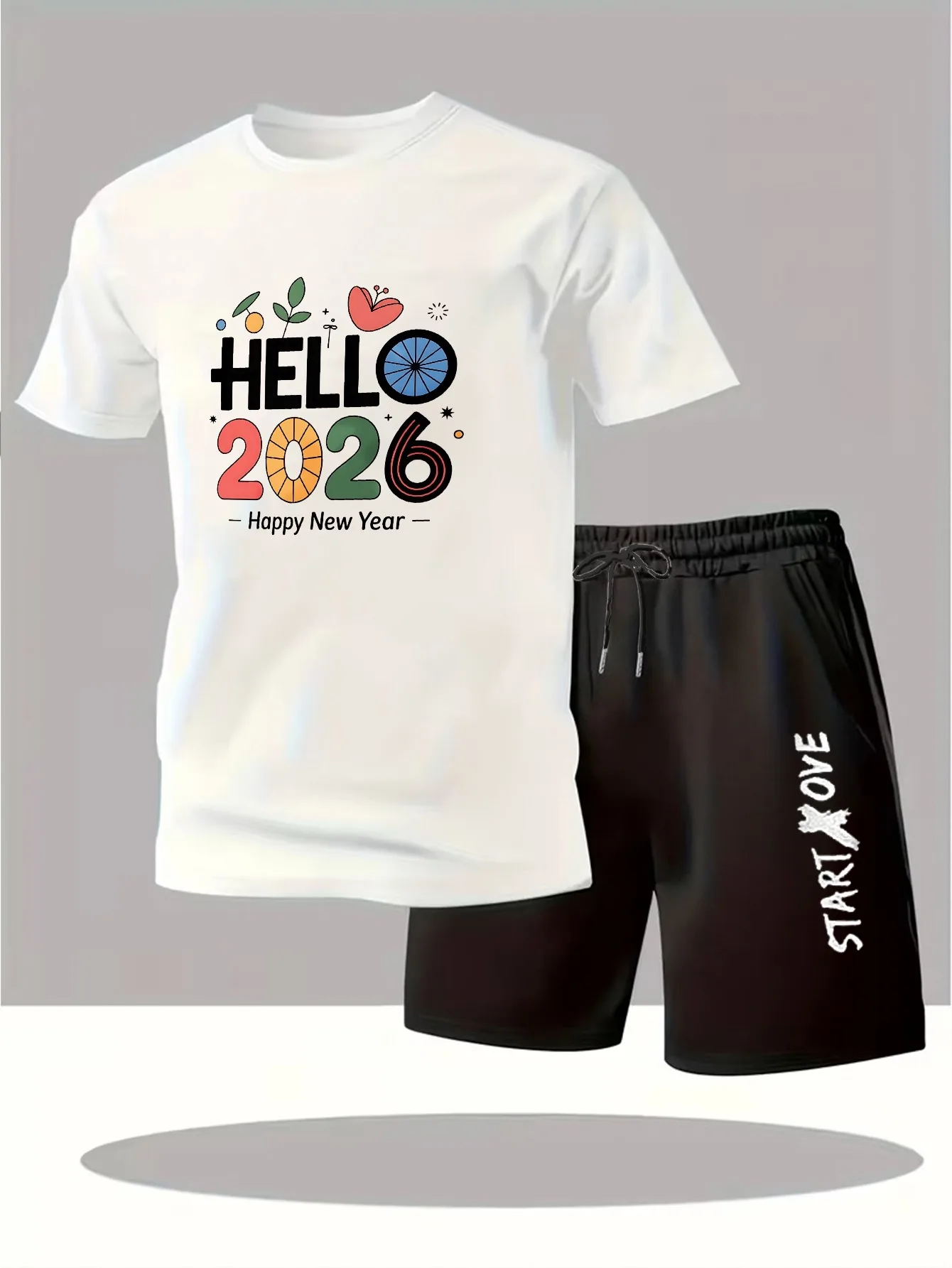 

Мужской комплект 2025 летняя мужская одежда Костюм для мужчин Комплект одежды с графическим принтом Дышащий спортивный костюм мужской комплект новые мужские комплекты