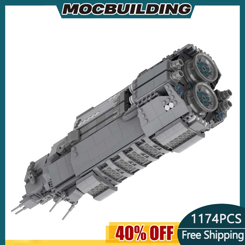 New Star Plan Pillar of Autumn Interstellar Spaceship MOC Building Blocks Movie DIY Assembling Model Bricks Toys Gifts 1174PCS