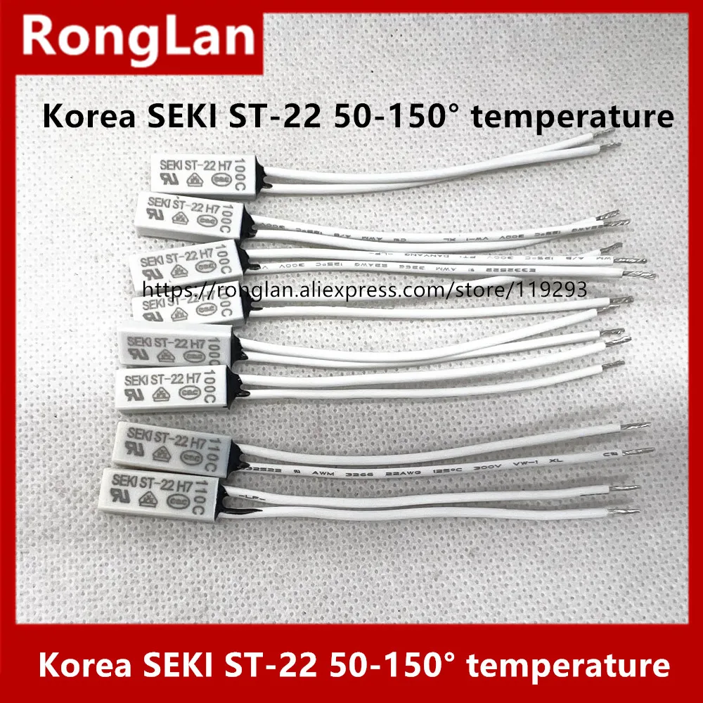 Original century Korea SEKI ST-22 50 55 60 65 70 75 80-150 degrees temperature control switch thermostat protector--100PS/LOT