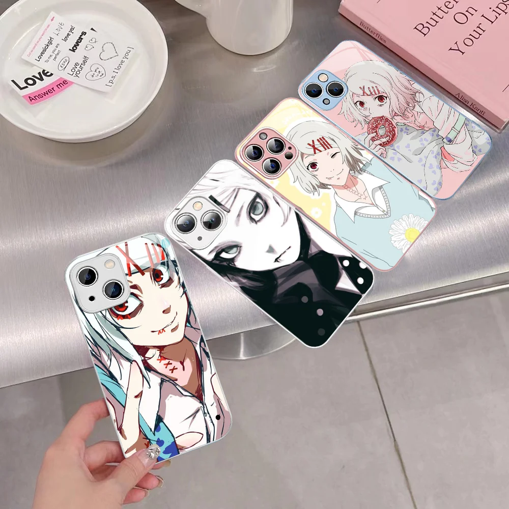 Anime JUUZOU SUZUYA Tokyo Ghouls Phone Case Tempered Glass For iphone 14 13 12 11 Pro Mini XS MAX 14Plus X XS XR Fundas