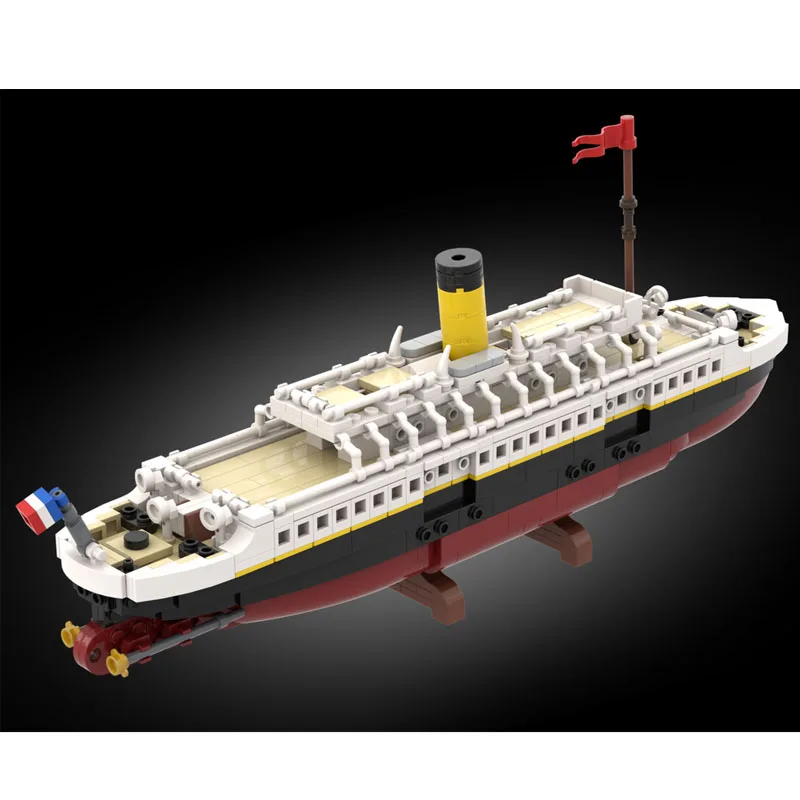 Baustein MOC-146032 Versand Schiff Bau 1:200 Modell 816pcs Erwachsenen und Kinder Geburtstag Spielzeug Weihnachts geschenke