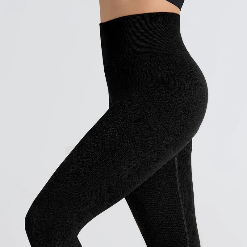 Girls' Plus Size Yoga Pants Long Pants with Peach Hips Seamless Thread Without Awkward Lines  Sports Beauty Pants Fitness Pants