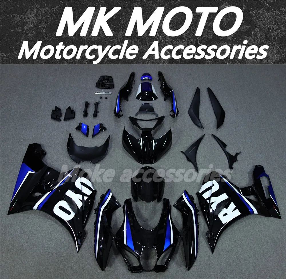 Motorrad-Verkleidungsset, passend für Gsxr 1000 2017 2018 2019 2020, Karosserie-Set, hochwertige ABS-Einspritzung, NEU, blau, helles Schwarz