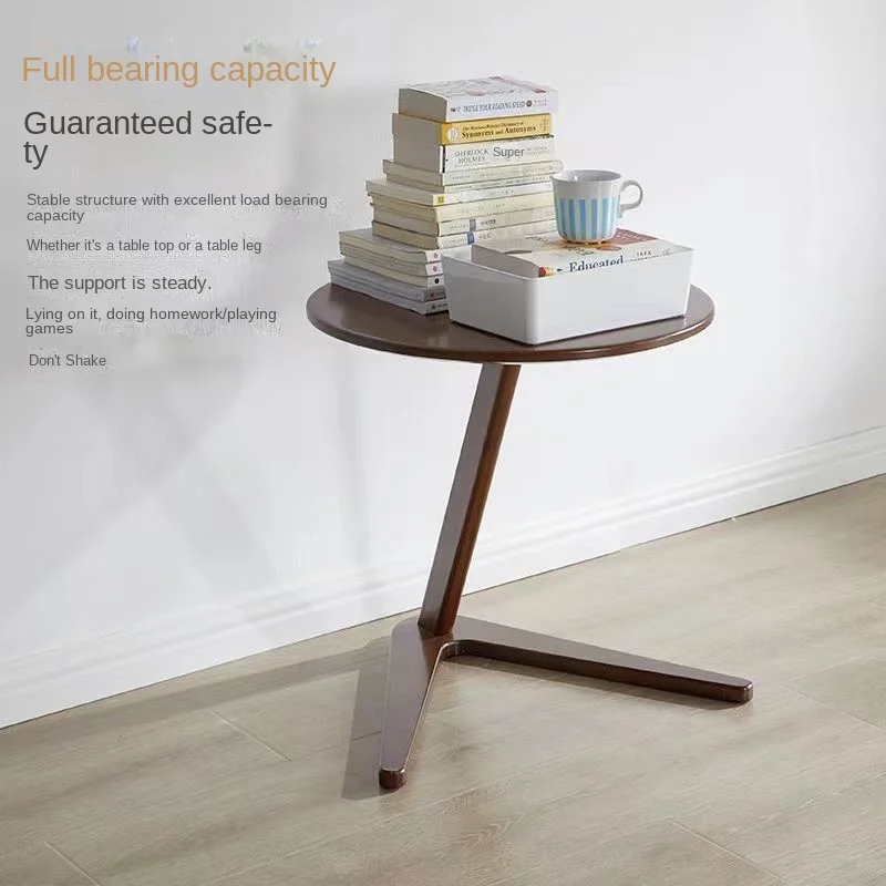 IHOME Solid Wood Edge Table Sofa Edge Table Living Room Small Table Mini Corner Table Small Unit Simple Bedside Table Movable