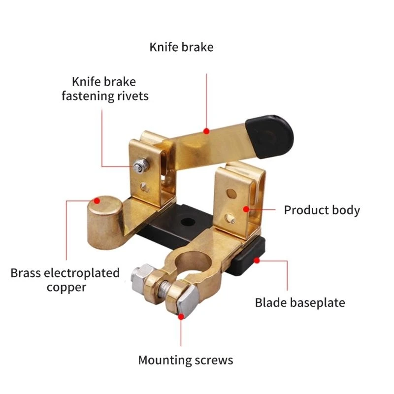 

Multipurpose Isolators Power Cutoff Prevent Leaks or Marine Car ATVs Separators Battery Clamps Disconnect Adapter