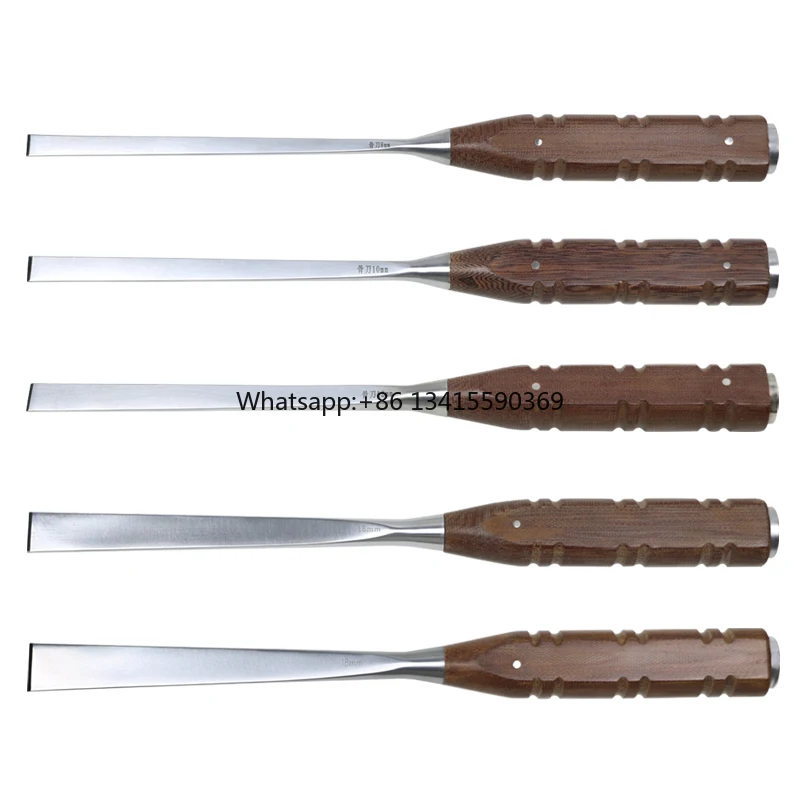 

High Quality Bone Osteotomes Bone kaife Wooden Handle Autoclavable orthopedi Instrument