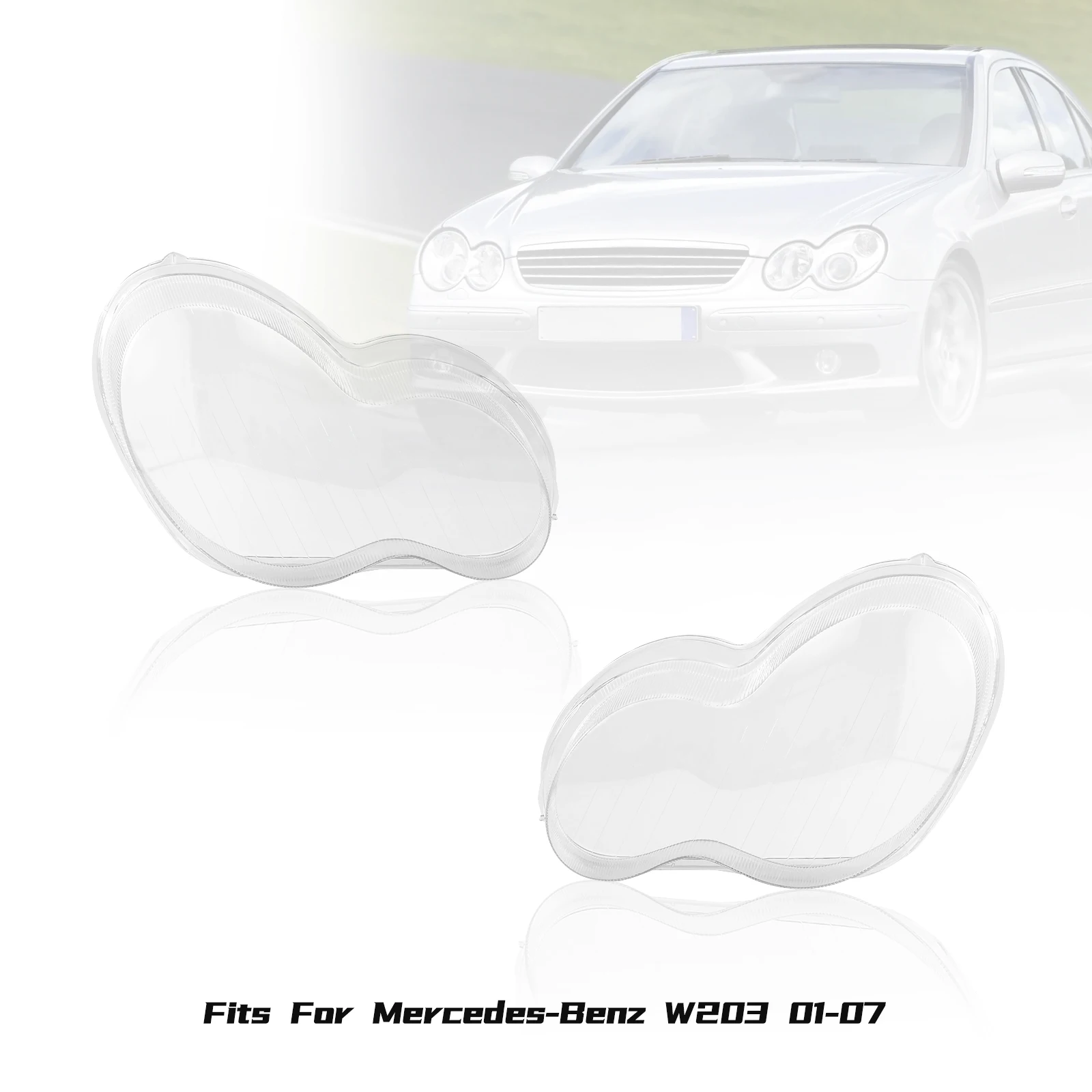 

Car Lens For Mercedes Benz W203 2001-2007 Car Front Headlight Shell Headlamp Lens Cover Left & Right