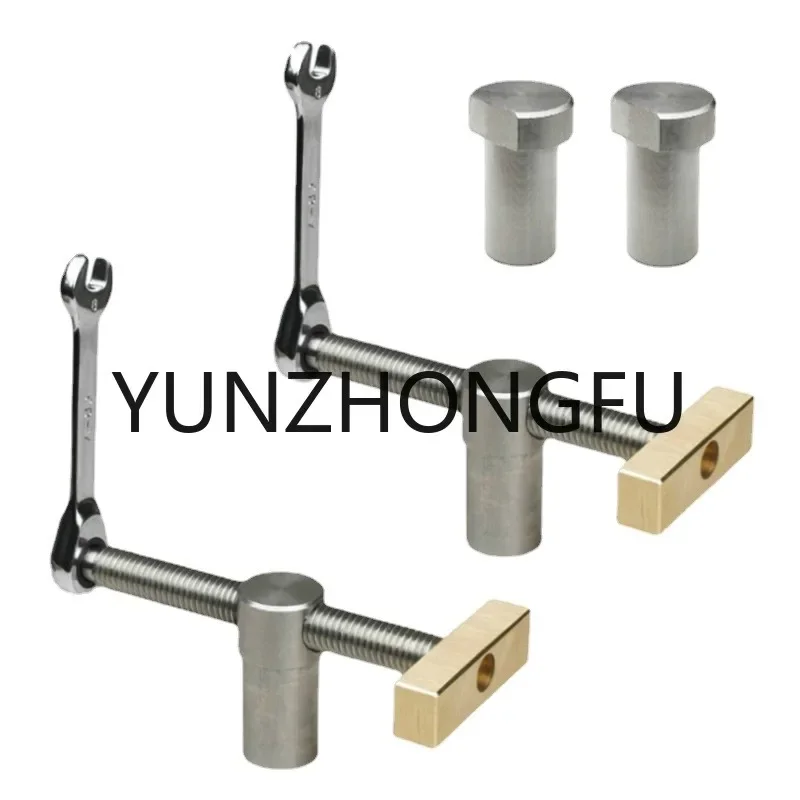 

Solid Steel Bench Dog Woodworking Desktop Clip Brass Fast Fixed Clip Quick Fixture Clamping Tool Kit for 19/20MM Hole