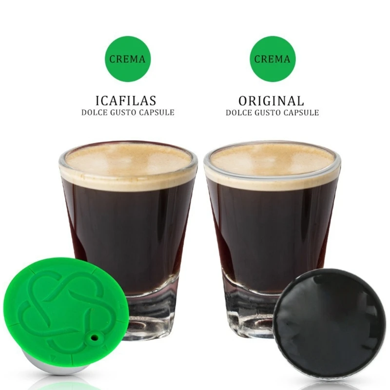 สแตนเลสถ้วยกาแฟแบบใช้ซ้ำได้ฝักกาแฟสำหรับเครื่องชงกาแฟเติม Dropship