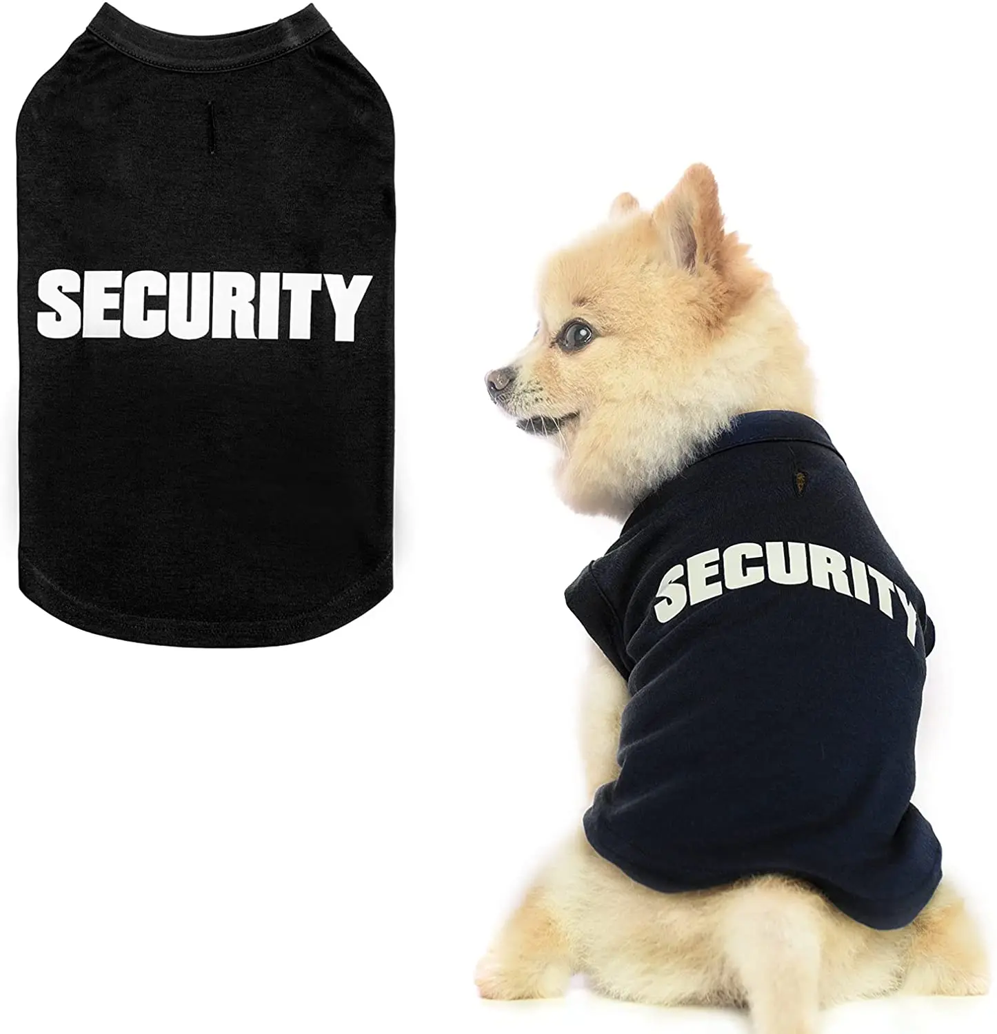 XS-3XL Security Dog Shirt Summer Dog Clothes for Small Medium Large Dogs Puppy Sleeveless T-Shirts Pet Costume Cat Clothing Vest