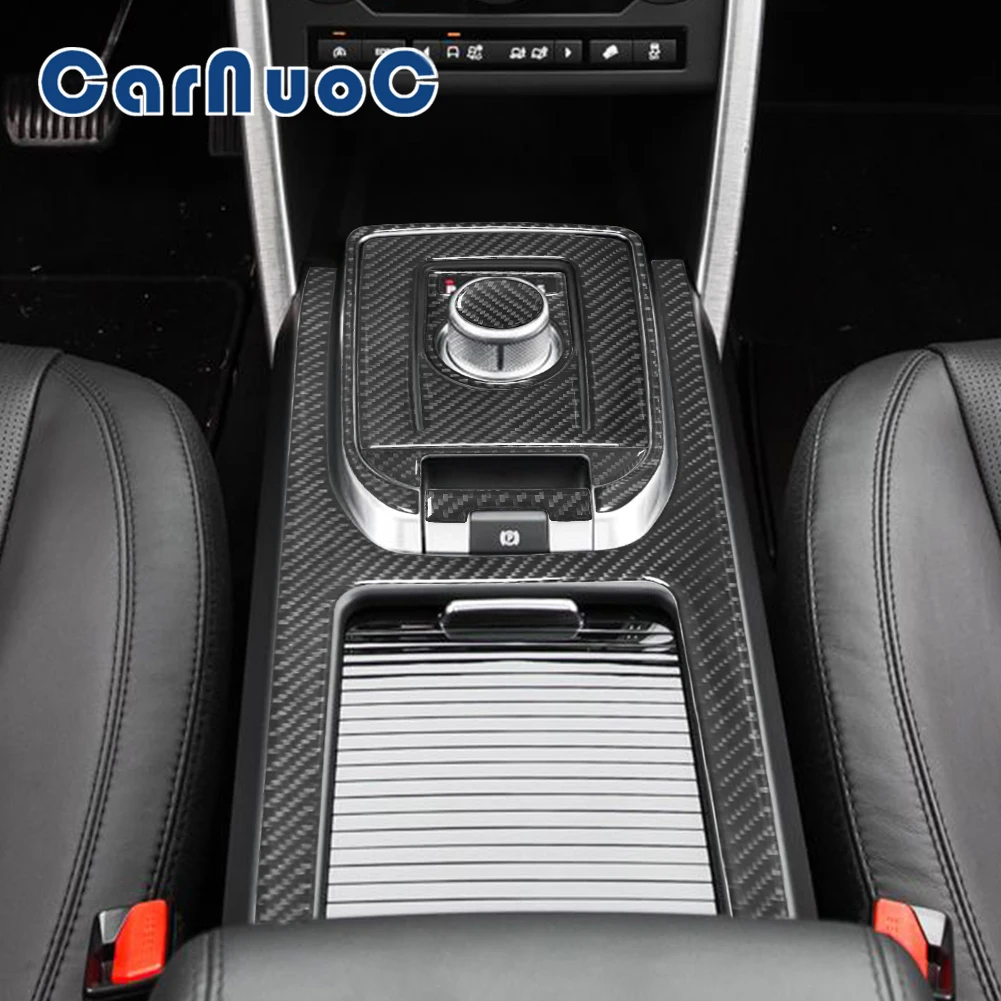 

Car Sticker Console Gear Panel Decorative For Land Rover Discovery Sport 2015-2019 Interior Accessories Carbon Fibre Mouldings