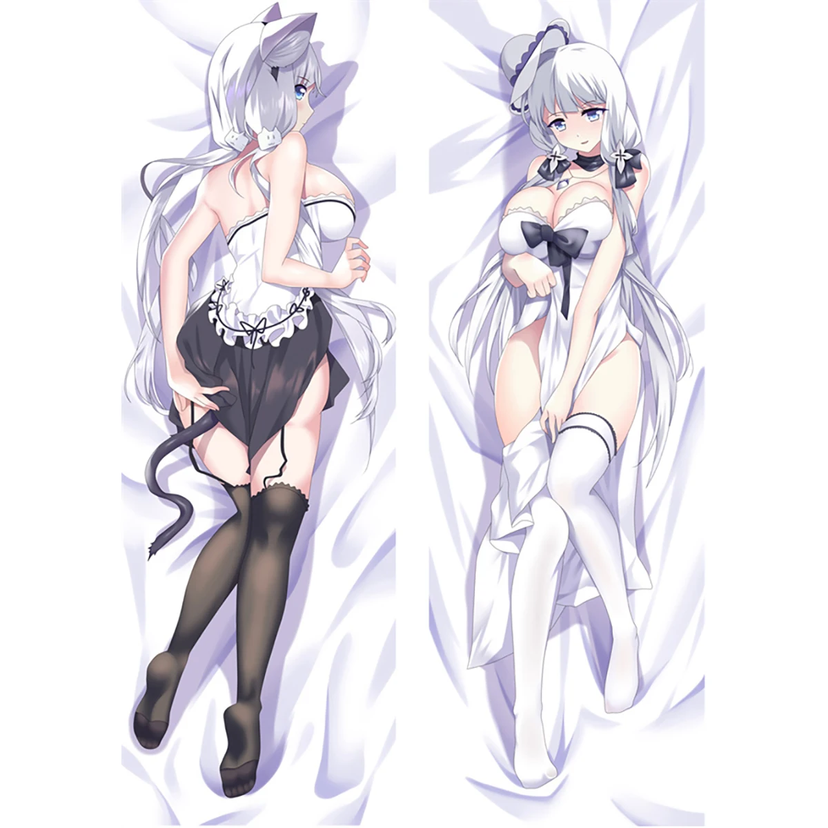 

Azur Lane Illustrious Cosplay Otaku Dakimakura Hugging Body Pillow Case Anime Long Cushion Pillow Cover Gifts