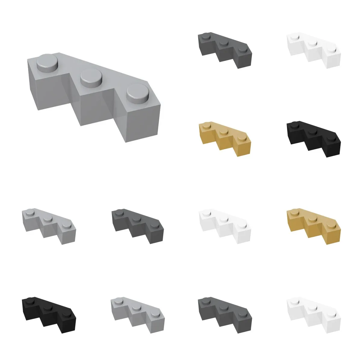 50pcs MOC 2462 3x3 brique multi-faces mur de ville brique Oblique bloc de construction de haute technologie modèle jouets bricolage brique technique