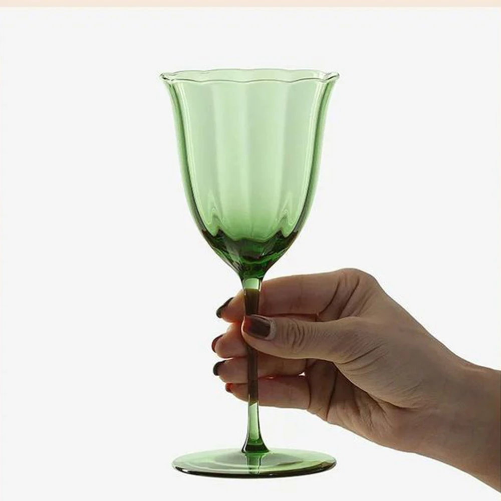 (Can Engrave Logo) 260/110ML Colorful Crystal Household Red Wine Glass, Bar Goblet, Champagne Cup, Cocktail Glass, Whiskey Cup