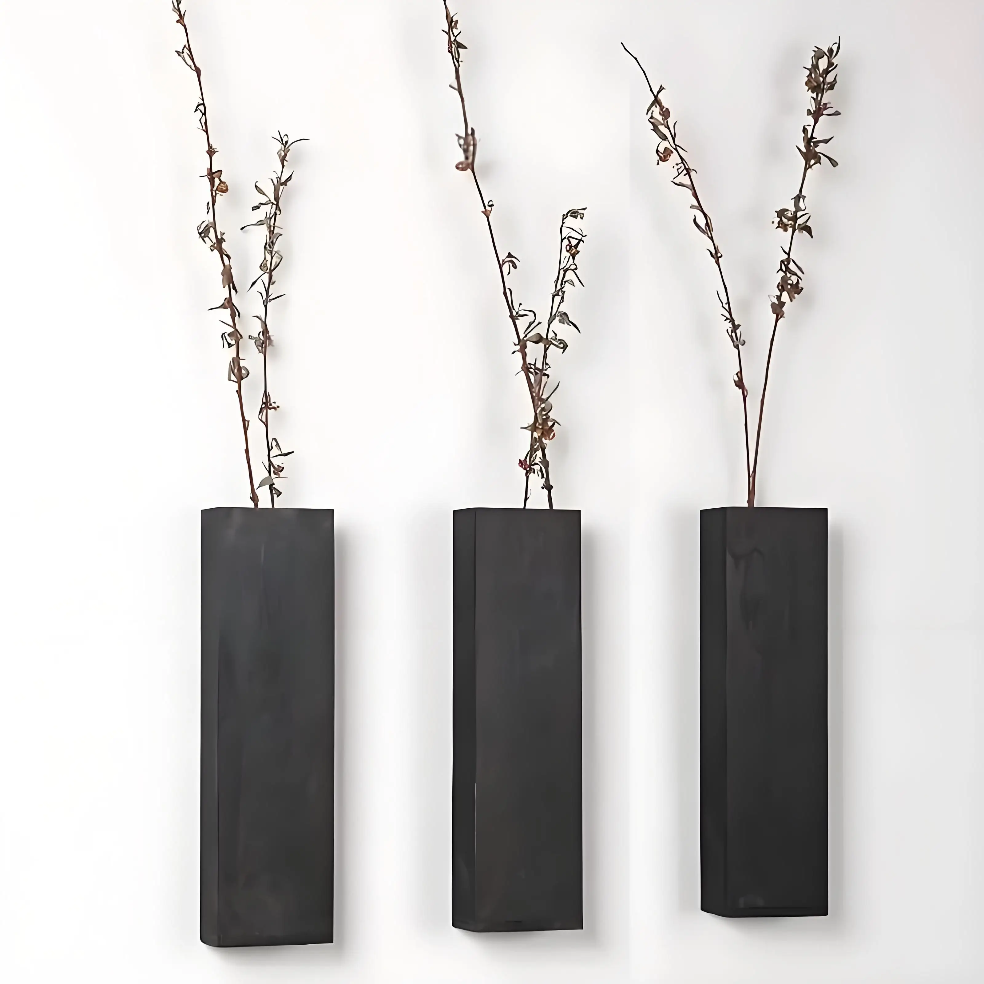 

3 Pcs Wall Planters Hanger Wood Wall Decor for Bedroom Living Room Farmhouse Pocket Vases for Dried Flowers and Faux Greenery