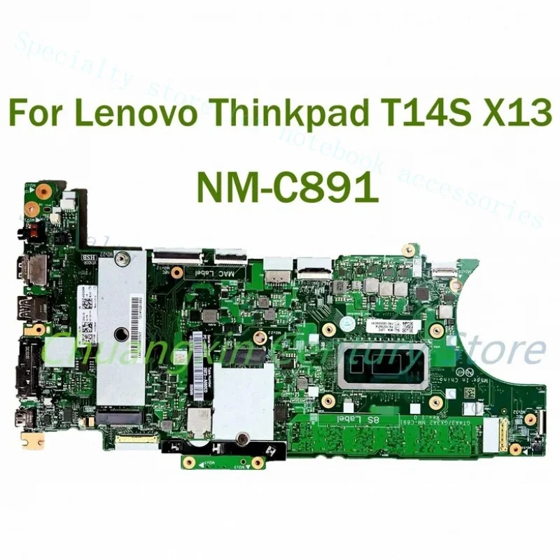 

A+ For Lenovo ThinkPad T14s X13 Laptop Motherboard i7-10510U 8G NM-C891 5B20Z45796