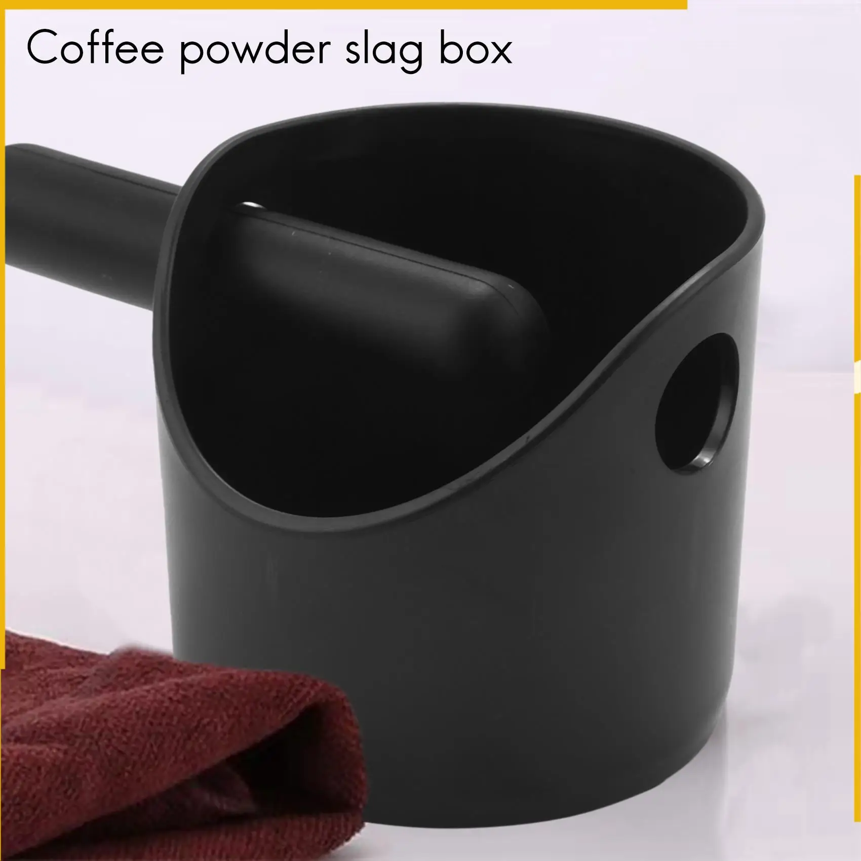 A92P コーヒーグラインドノックボックスとエスプレッソダンプビン (ブラック)