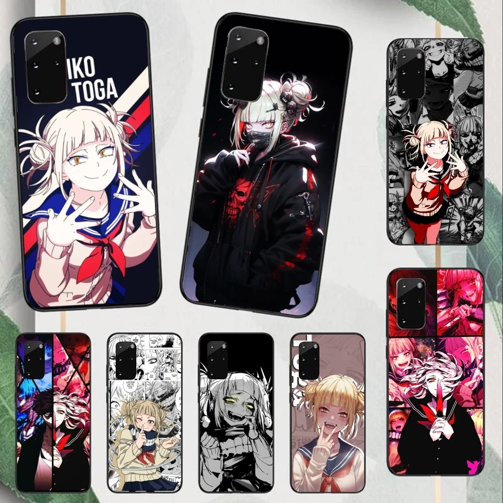 Hero Himiko Toga Mobile Cell Phone Case for Samsung Note 9 10 20 Plus Pro Ultra J6 J5 J7 J8 Black Soft Phone Cover Shell