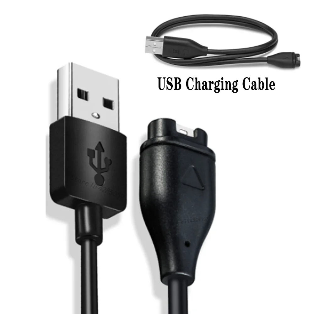 1m USB Charging Cable for Garmin Fenix 8 47 51mm/7/7S/7X/6/6S/6X/5/5S/5X Forerunner 45 165 245 255 265 645 955 965 Vivoactive 5