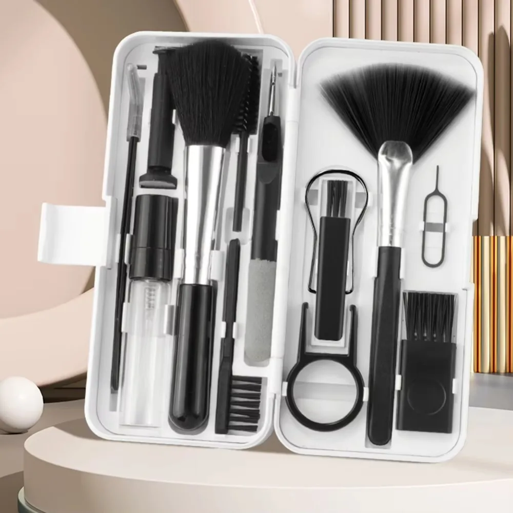 18 in 1 Computer Keyboard Cleaner Kit Professional with Storage Box Earphone Clean Brush Set Reusable Dust-proof