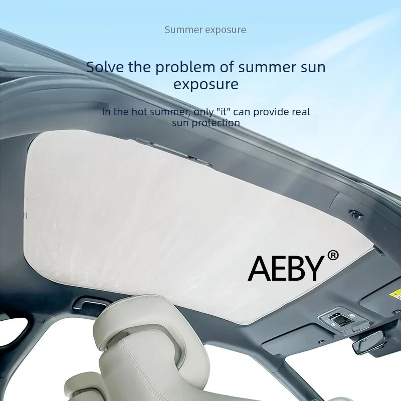 For BYD Atto 2 2024-2025 Static Cling Sunroof Sunshade,Sun Block Curtain Static Adhesive,Sunroof Sunshade Cover,heat shield