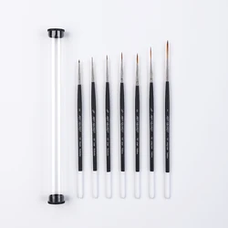 ArtSecret 157 7pcs Set Fine Pointed Liner Longliner Detail Painting Brushes Watercolor Acylic Paint