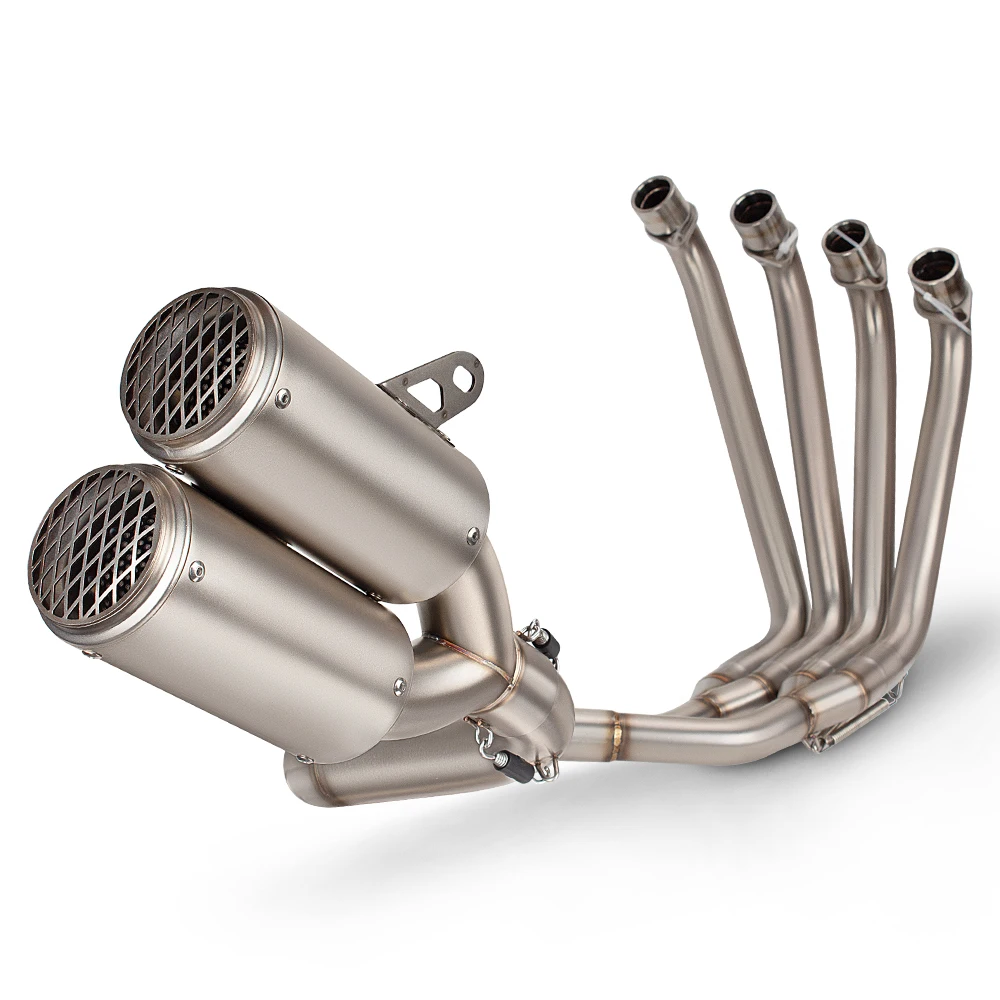 

Стан 2026, полносекционный выхлоп из нержавеющей стали CBR650R CBR650F 2014-2024, модифицированный передний глушитель, упакованная коробка для мотоциклов