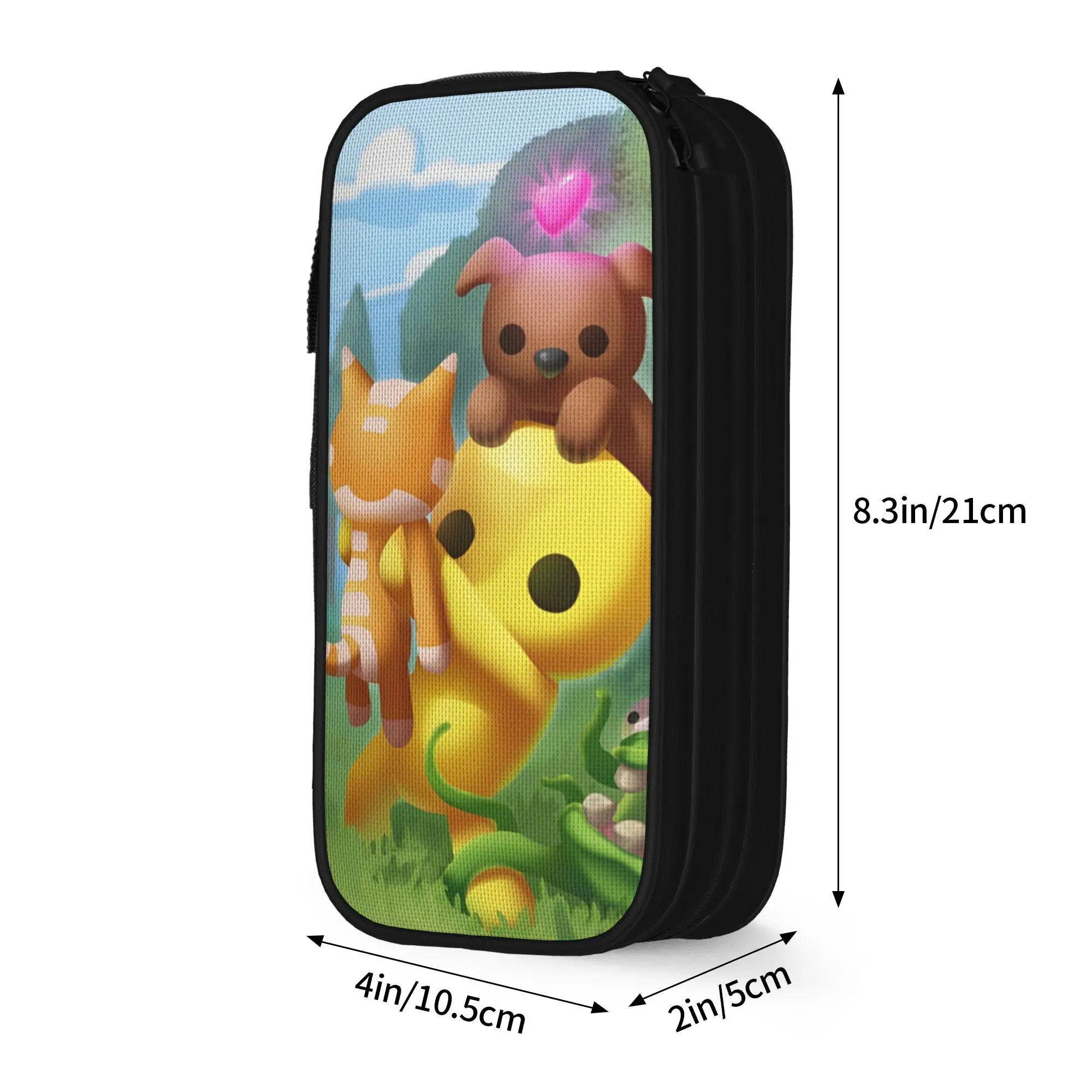 Wobbly Life Pencil Case Lovely  Hot Games Pen Holder Bag for Student Large Storage Students School Zipper Pencilcases