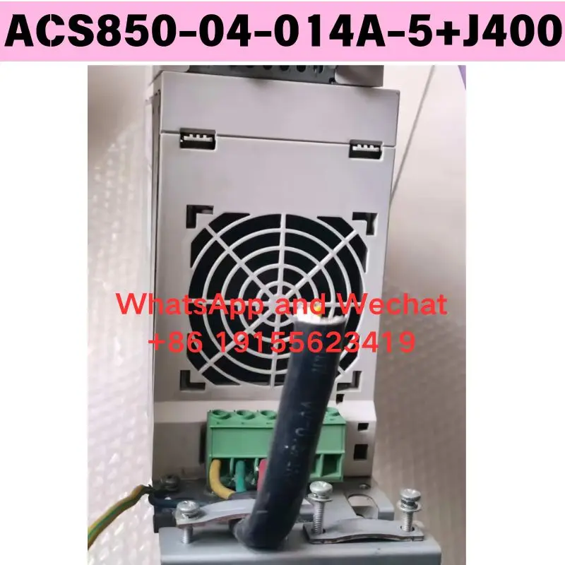

Использованный преобразователь частоты ACS850-04-014A-5+J400. Функциональный тест пройден.
