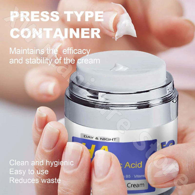 SUMAX حمض الهيالورونيك كريم وجه دقيق ترطيب ترطيب اشراق ثبات كريم العناية بالوجه المرن 50 مللي #3