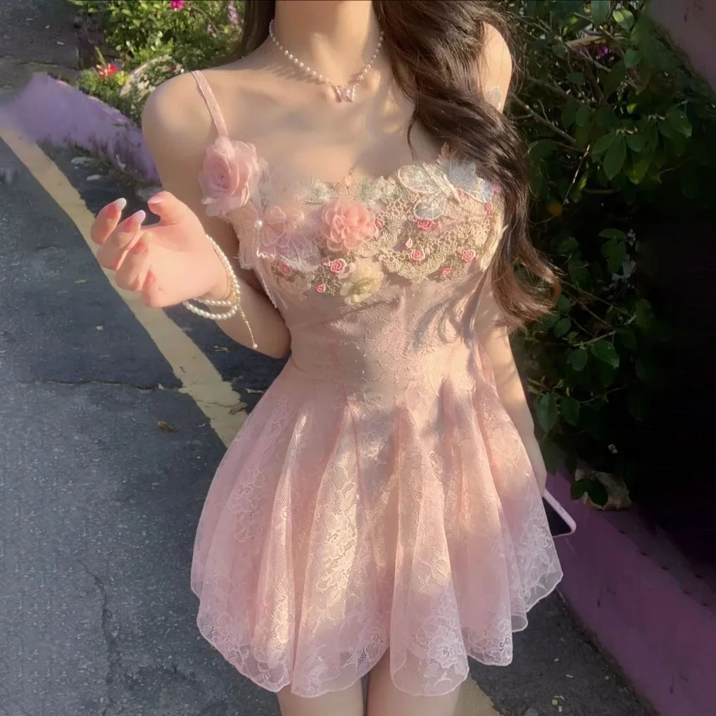 2025 Summer French Style Floral Blouse Woman Chiffon Casual Sexy Tops Sweet Korean Fashion Ruffled Tops Spicy Girls Cyaru