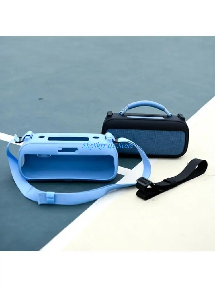 

E65E Silicone Protective Case for Speaker with Shoulder Straps, Dustproof and Shockproof Speakers Guard