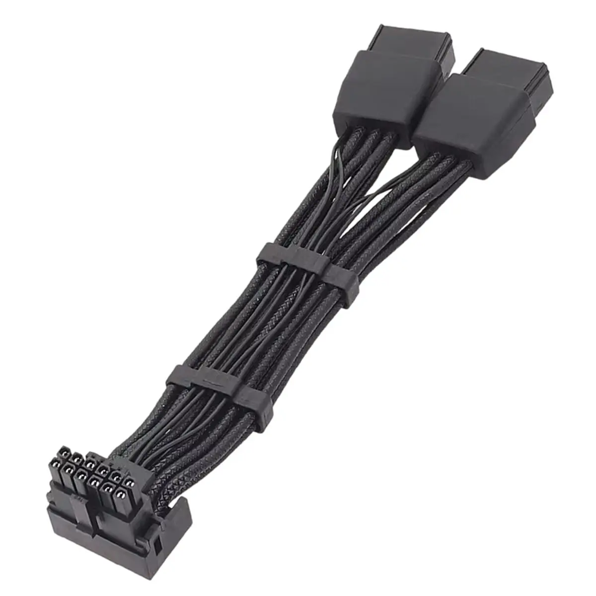 AA80 NEW GPU RTX4090 RTX4080 Series 16AWG 2x8pin PCI-E to 16Pin (12+4) PCI-E 5.0 12VHPWR Connector 90-Degree Elbow 2X8PLA