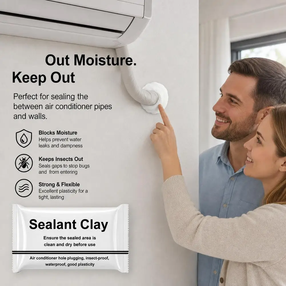 Waterproof Sealant Clay Wall Hole Filler Repair Putty Air Conditioner Pipe Sealing Mud Insect Proof Gap Blocking Glue